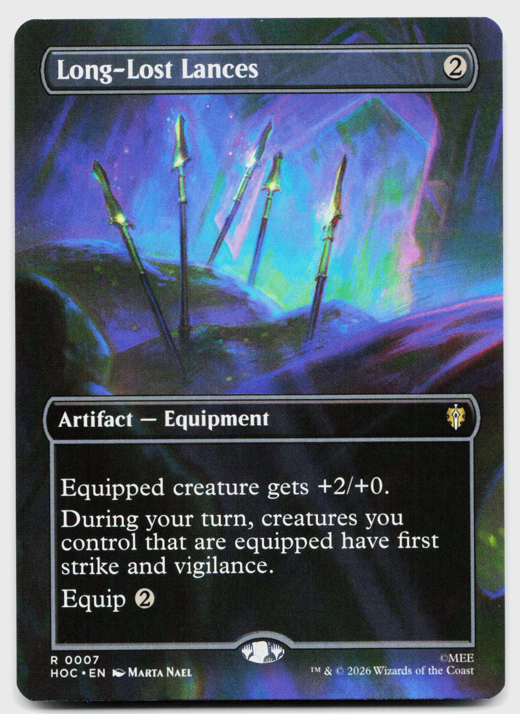 Long-Lost Lances (Borderless) 7 The Hobbit: Eternal-Legal Magic: The Gathering