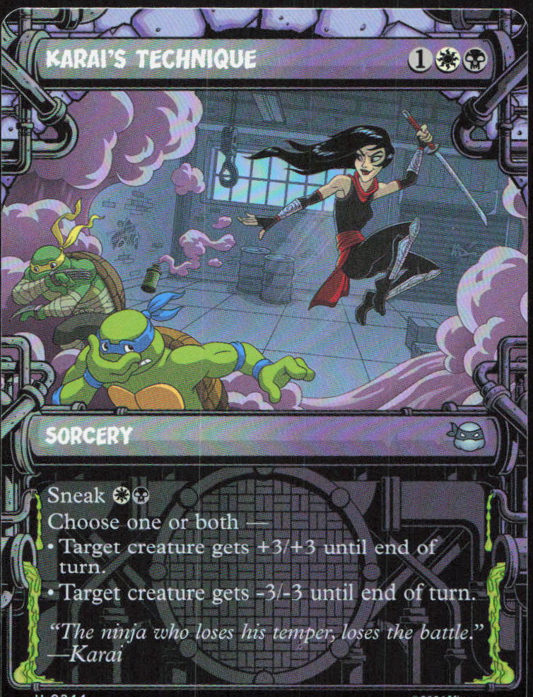 Karai's Technique (Showcase) 0244 Teenage Mutant Ninja Turtles MTG