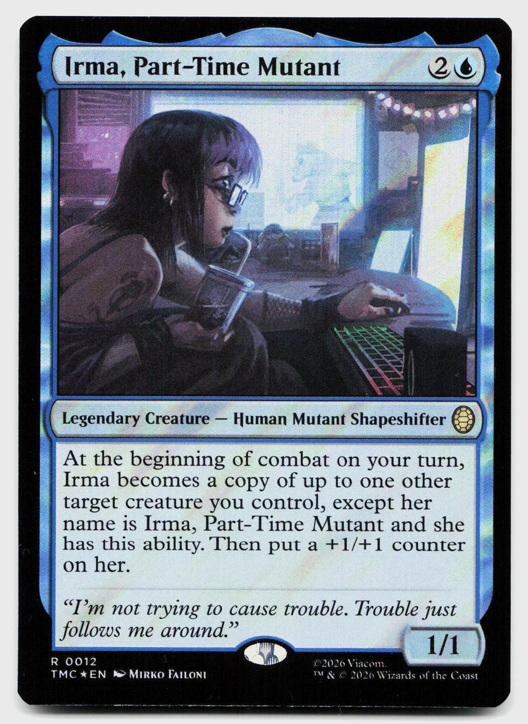 Irma, Part-Time Mutant (Surge Foil) 12 Commander: TMNT MTG