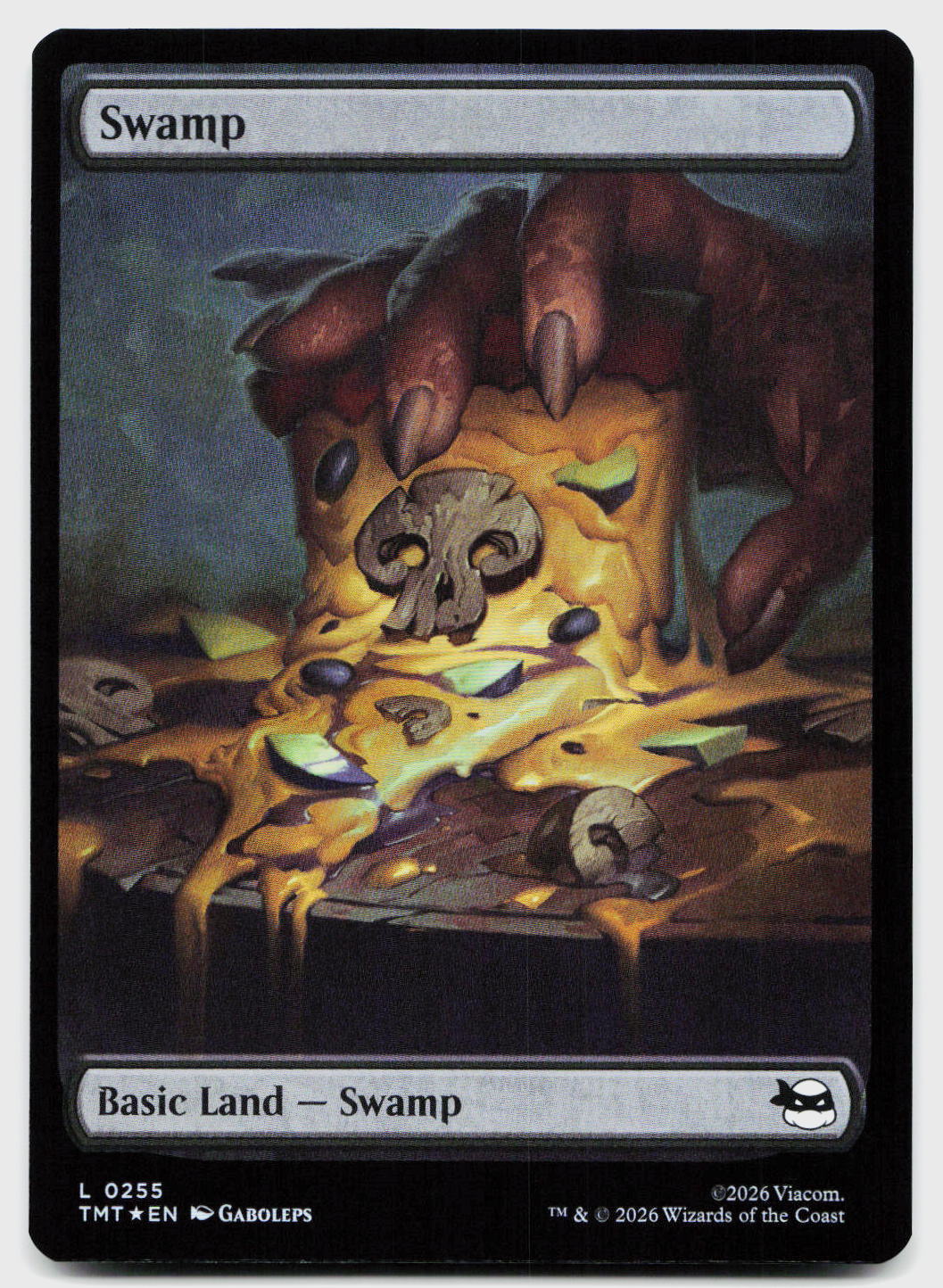 Swamp (0255) 0255 Land Teenage Mutant Ninja Turtles Magic: The Gathering Foil