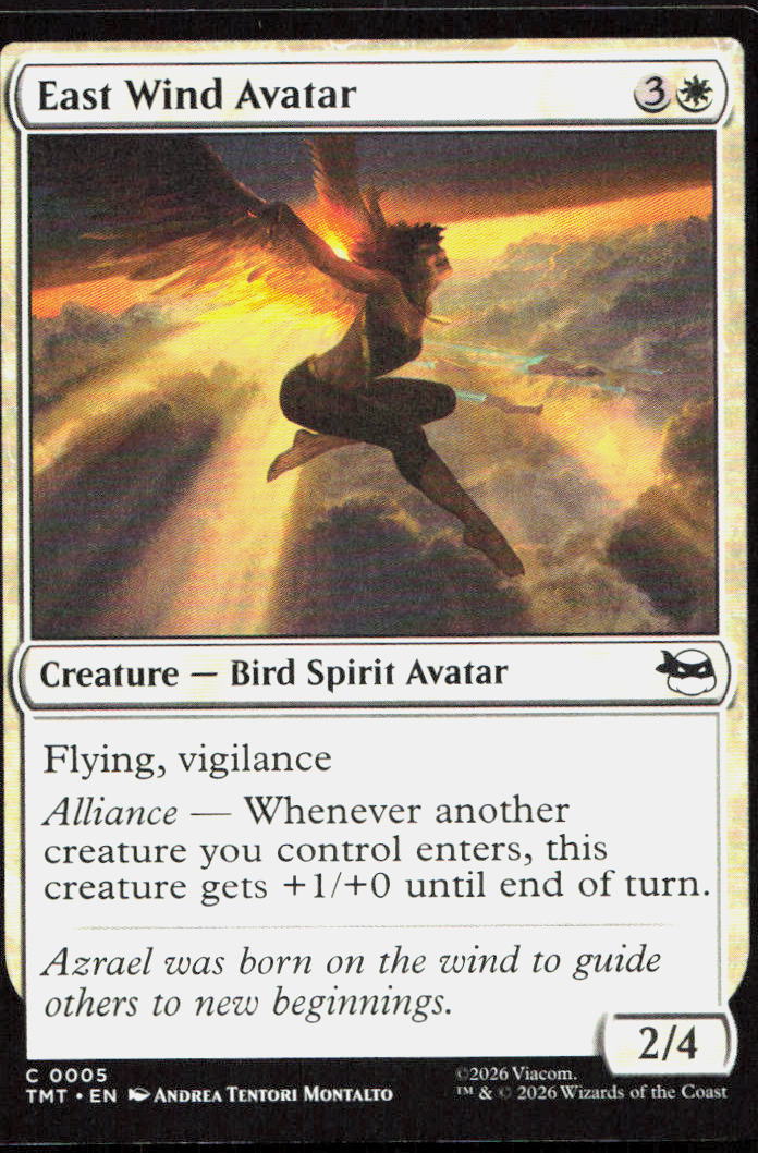 East Wind Avatar 0005 Common Teenage Mutant Ninja Turtles Magic: The Gathering