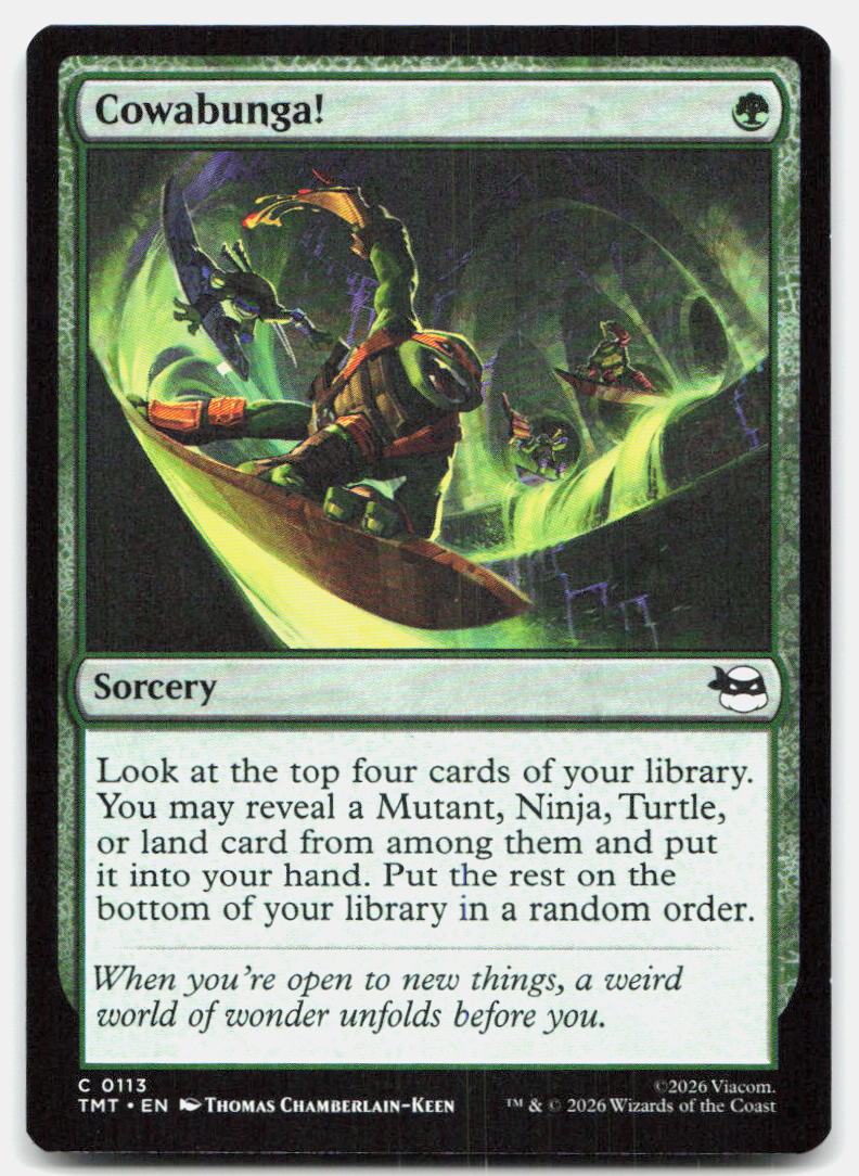 Cowabunga! 0113 Mythic Teenage Mutant Ninja Turtles Magic: The Gathering