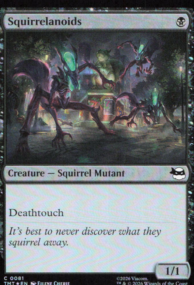 Squirrelanoids 0081 Common Teenage Mutant Ninja Turtles Magic: The Gathering