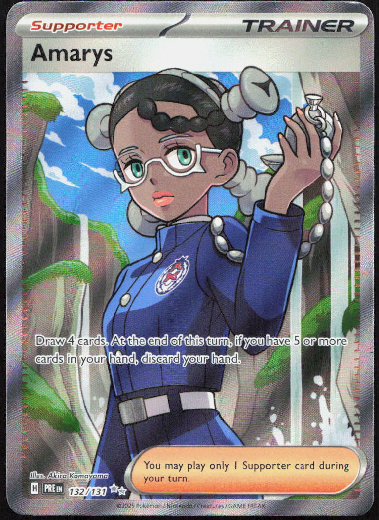 Amarys 132/131 Holo Ultra Rare Prismatic Evolutions Pokemon