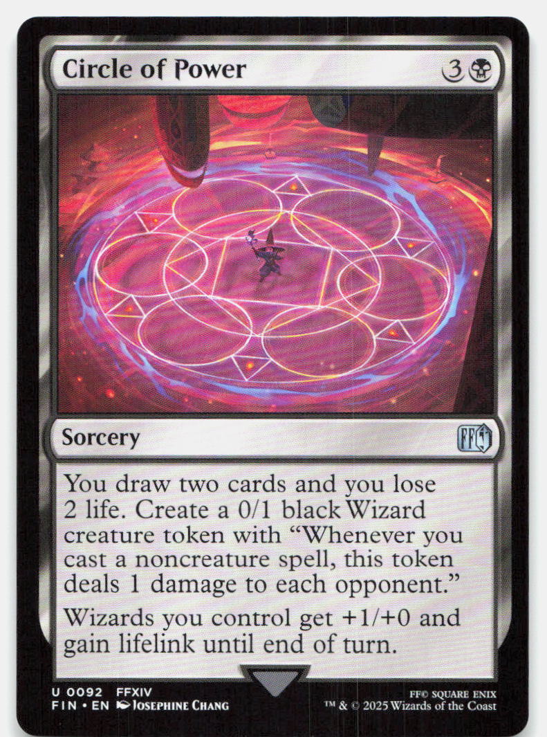 Circle of Power 92 Uncommon FINAL FANTASY Magic: The Gathering