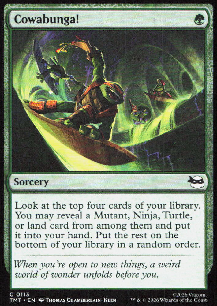 Cowabunga! 0113 Mythic Teenage Mutant Ninja Turtles Magic: The Gathering