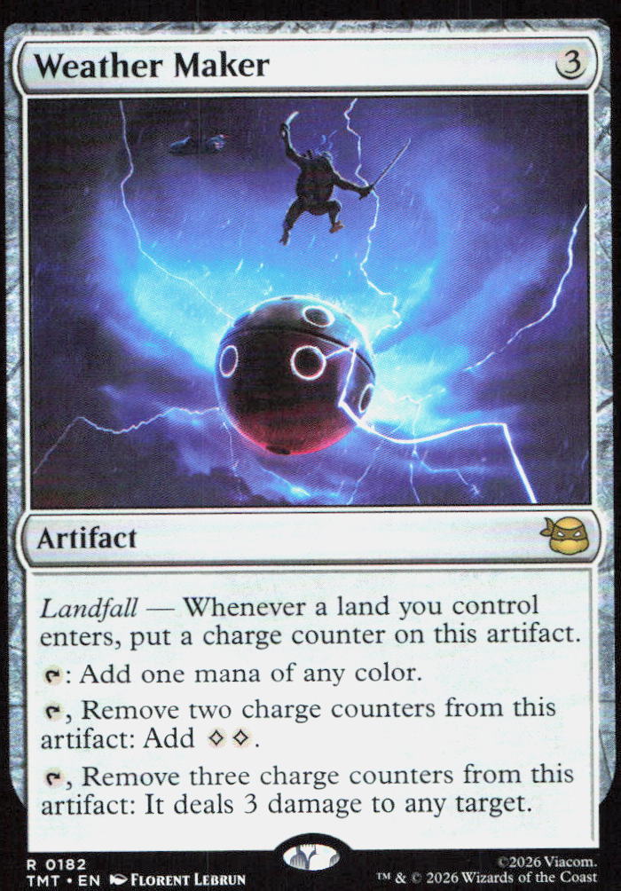Weather Maker 0182 Rare Teenage Mutant Ninja Turtles Magic: The Gathering