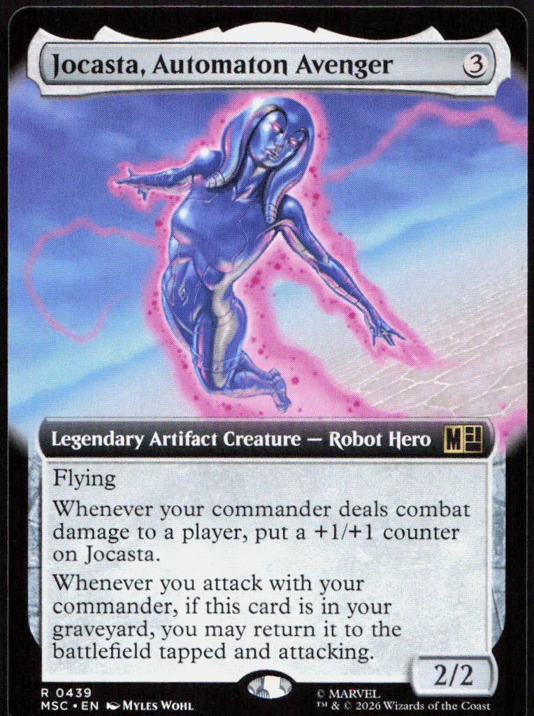Jocasta, Automaton Avenger (Extended Art) 439 Commander: Marvel Super Heroes MTG
