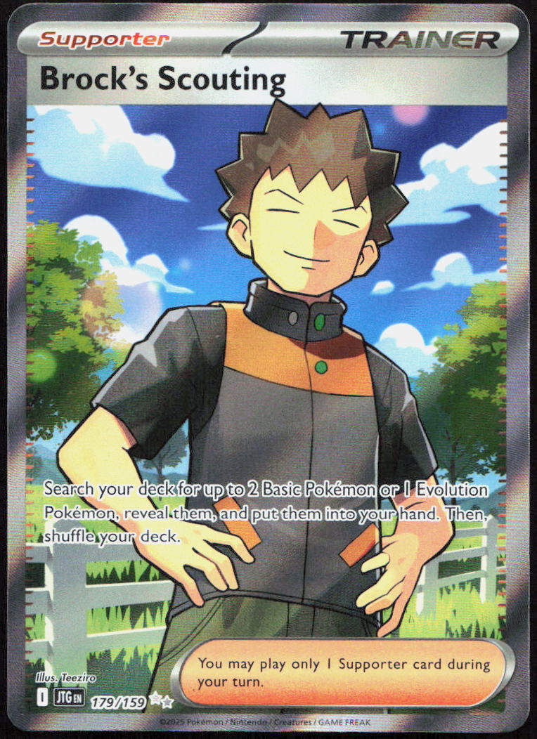 Brock's Scouting 179/159 Ultra Rare Journey Together Pokemon Lightly Played