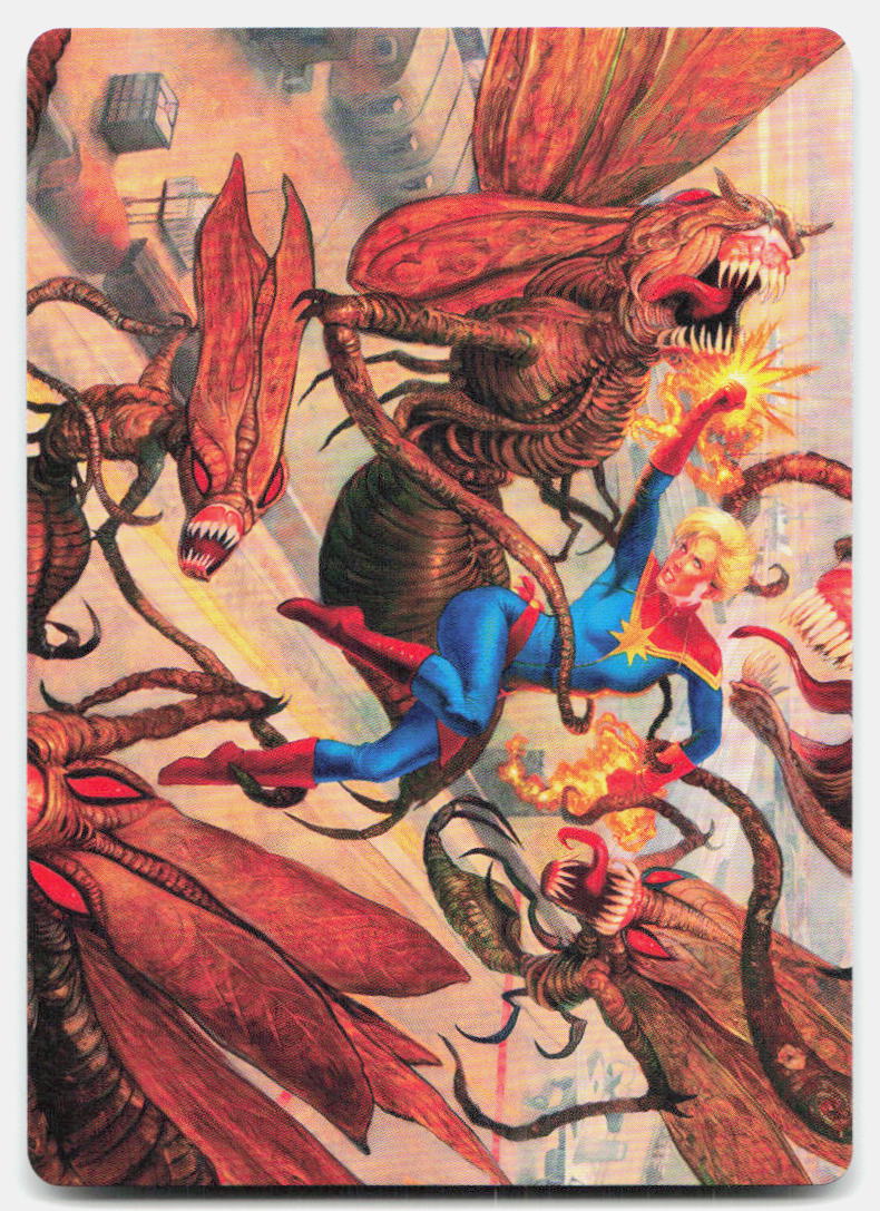 Captain Marvel, Apex Avenger Art Card 36 Art Series: Marvel Super Heroes MTG