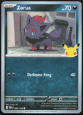 Zorua 095/128 Common ME: 30th Celebration Pokemon Holo