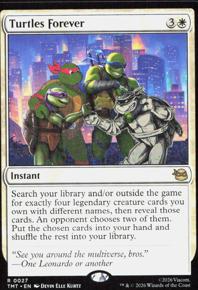 Turtles Forever 0027 Rare Teenage Mutant Ninja Turtles Magic: The Gathering