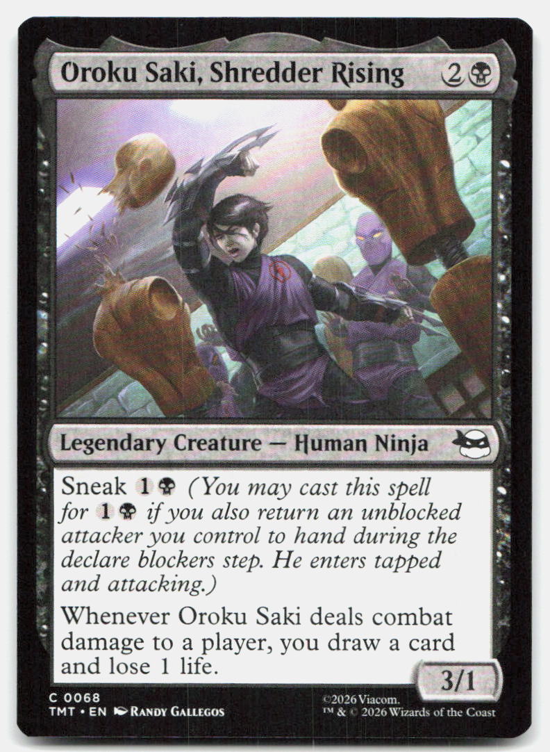 Oroku Saki, Shredder Rising 0068 Teenage Mutant Ninja Turtles MTG