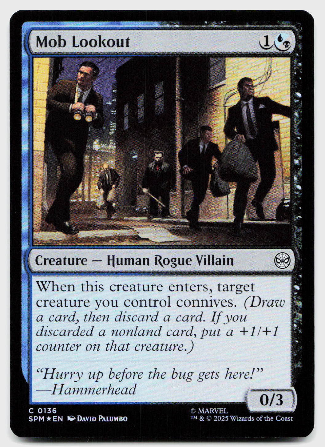 Mob Lookout 136 Common Marvel's Spider-Man Magic: The Gathering