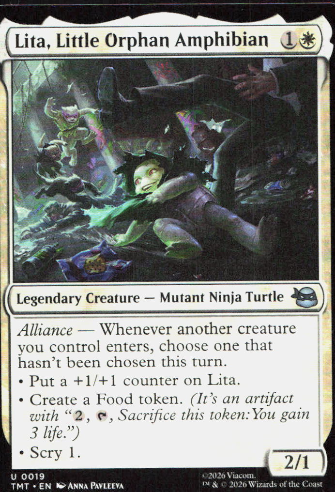 Lita, Little Orphan Amphibian 0019 Teenage Mutant Ninja Turtles MTG