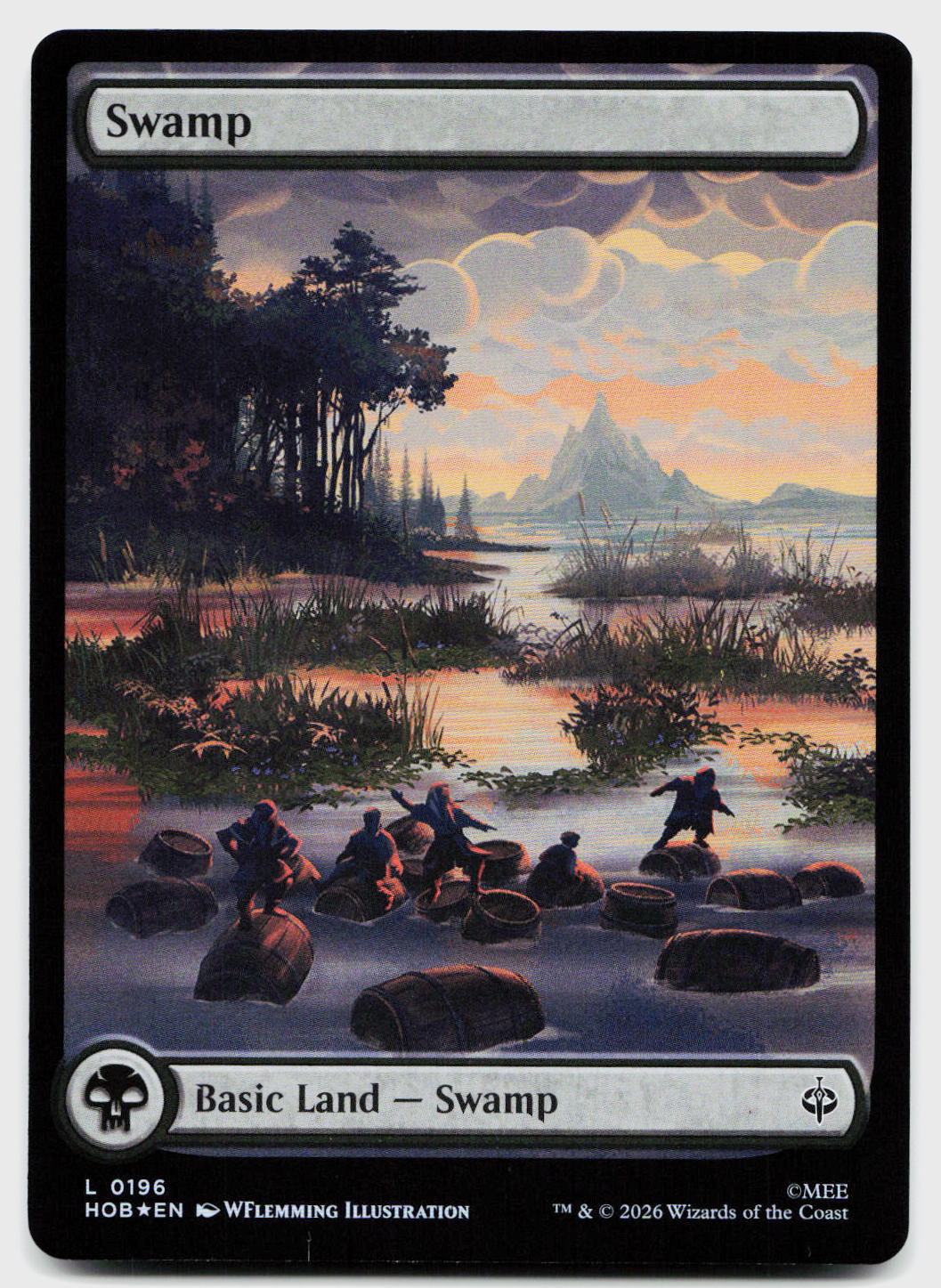 Swamp (0196) 196 Land The Hobbit Magic: The Gathering Foil