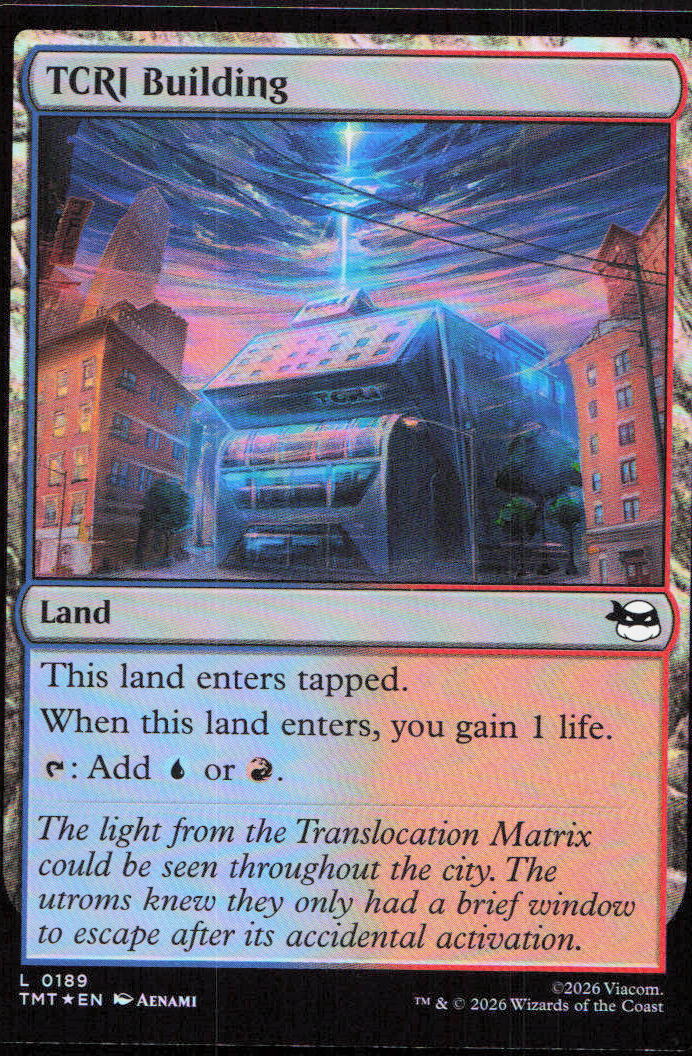 TCRI Building 0189 Land Teenage Mutant Ninja Turtles Magic: The Gathering