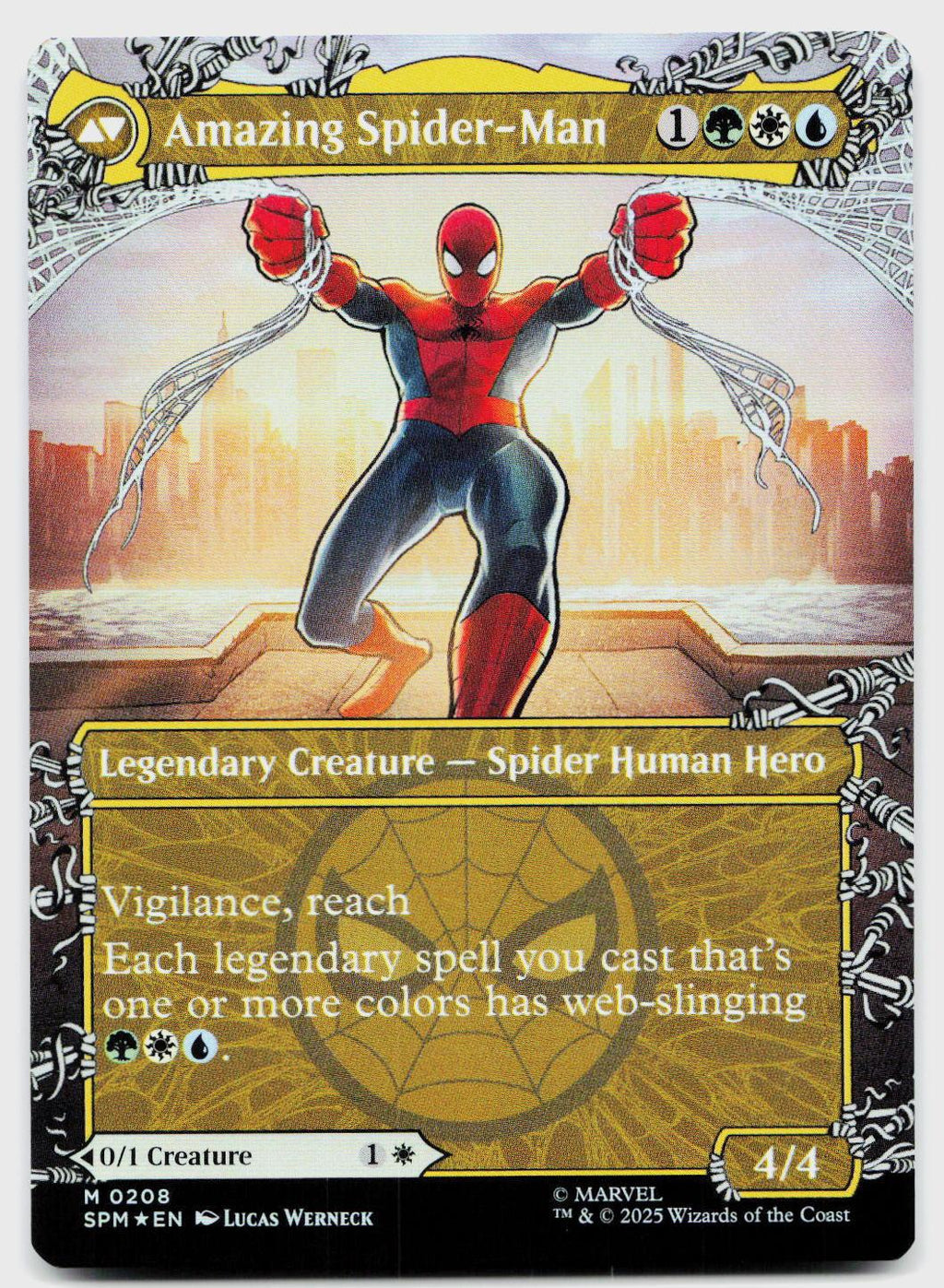 Peter Parker (0208) (Borderless) 208 Marvel's Spider-Man Magic: The Gathering