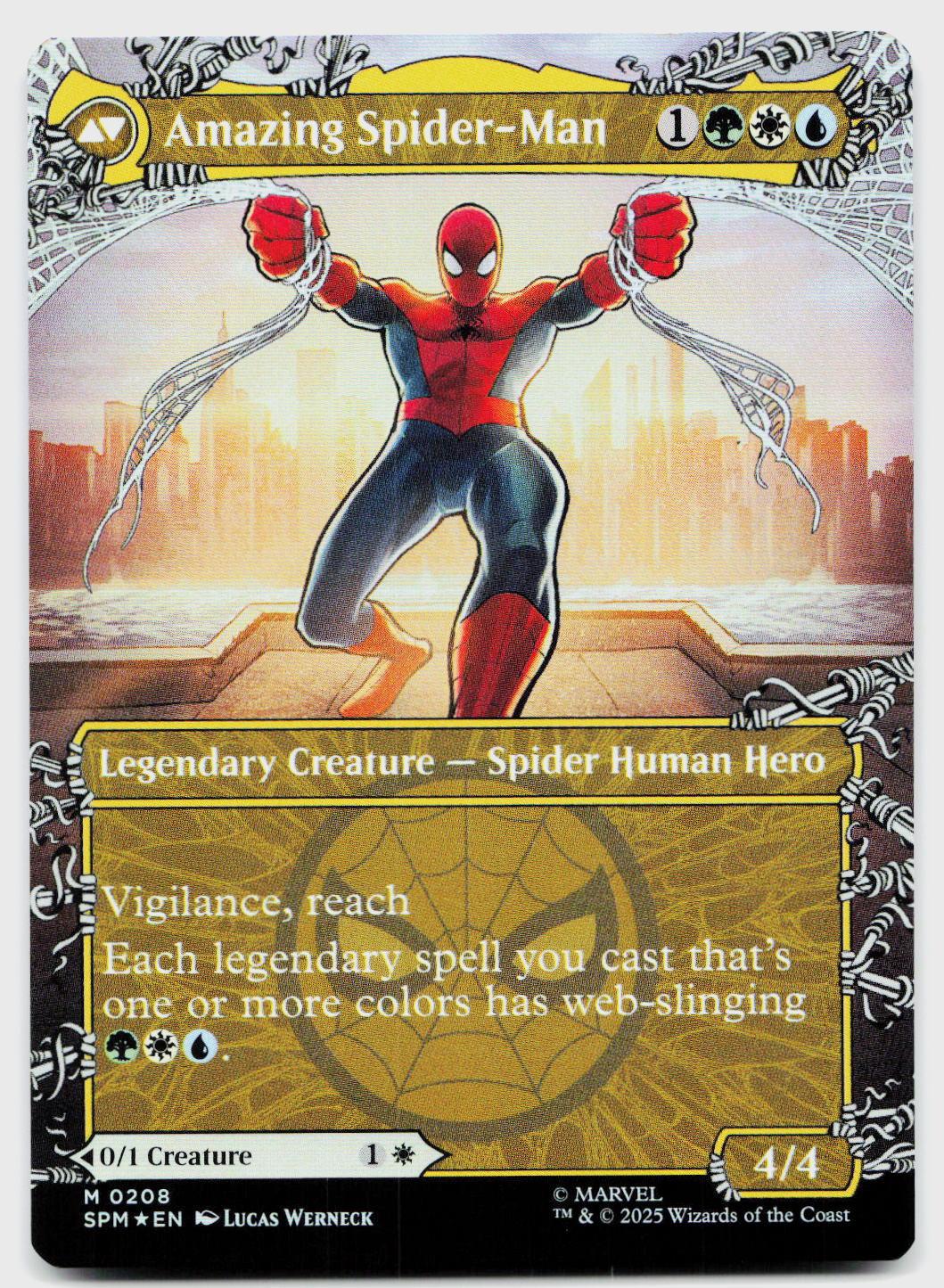 Peter Parker (0208) (Borderless) 208 Marvel's Spider-Man Magic: The Gathering