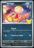 Scraggy 094/128 Common ME: 30th Celebration Pokemon Holo