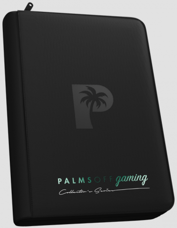 Palms Off Gaming - Collector's Series SIDE LOADER Zip Binder 9 Pocket - BLACK