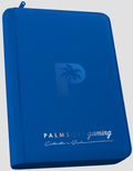 Palms Off Gaming - Collector's Series SIDE LOADER Zip Binder 9 Pocket - BLUE