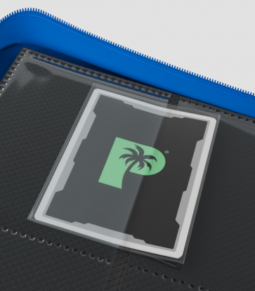 Palms Off Gaming - Collector's Series SIDE LOADER Zip Binder 9 Pocket - BLUE