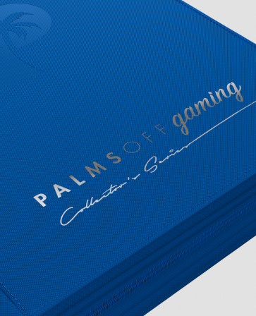 Palms Off Gaming - Collector's Series SIDE LOADER Zip Binder 9 Pocket - BLUE