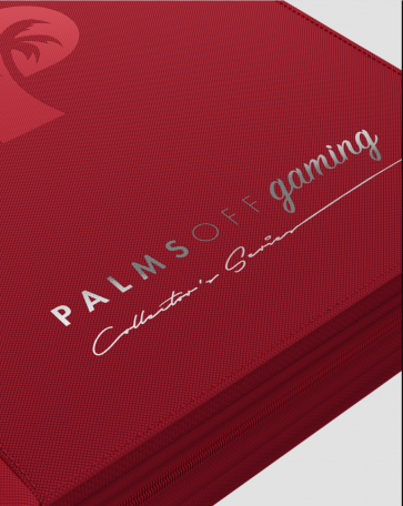 Palms Off Gaming - Collector's Series SIDE LOADER Zip Binder 9 Pocket - RED