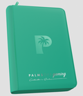 Palms Off Gaming - Collector's Series SIDE LOADER Zip Binder 9 Pocket - TURQUOISE