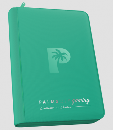 Palms Off Gaming - Collector's Series SIDE LOADER Zip Binder 9 Pocket - TURQUOISE