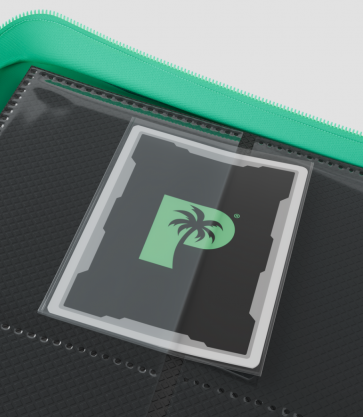 Palms Off Gaming - Collector's Series SIDE LOADER Zip Binder 9 Pocket - TURQUOISE