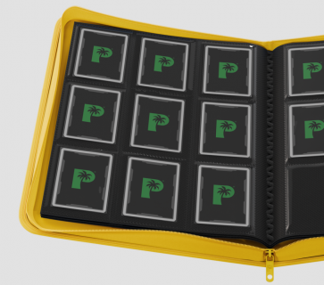 Palms Off Gaming - Collector's Series SIDE LOADER Zip Binder 9 Pocket - YELLOW
