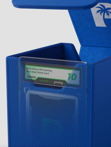 Palms Off Gaming - Collector's Series Graded Card Storage Case - Small - BLUE